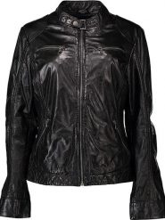 7eleven Skórzana kurtka "Dings" w kolorze czarnym rozmiar: 44. Czarne kurtki 7eleven, bez wzorów, z materiału, bez kaptura. Za 391.99 zł.