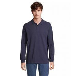 Koszulka polo z długim rękawem Sol's Planet. Niebieskie bluzki SOL'S, s, bez wzorów, bez kołnierzyka, bez ramiączek. Za 139.00 zł.