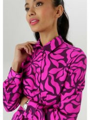 Aniston Bluzka w kolorze różowo-fioletowym rozmiar: 42. Różowe bluzki Aniston, bez wzorów, z wiskozy, bez kołnierzyka, bez ramiączek. Za 87.45 zł.