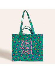 Zsa Zsa Zsu Torba plażowa w kolorze zielonym - 40 x 40 cm rozmiar: onesize. Zielone torby na ramię Zsa Zsa Zsu, bez wzorów, z bawełny, na ramię, bez dodatków. Za 73.45 zł.