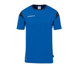 Koszulka Uhlsport Squad 27. Niebieskie bluzki Uhlsport, bez wzorów, z dżerseju, sportowe, bez kołnierzyka, bez ramiączek. Za 122.50 zł.