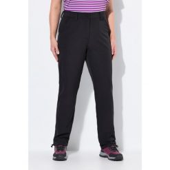 Damskie Spodnie softshell super cienkie regulowany dół wygodny pas. Czarne spodnie narciarskie Ulla Popken, plus size, bez wzorów, z elastanu, trekkingowe. Za 294.99 zł.