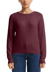 S.Oliver Sweter w kolorze bordowym rozmiar: L. Czerwone swetry S.Oliver, l, bez wzorów, bez ramiączek. Za 73.99 zł.