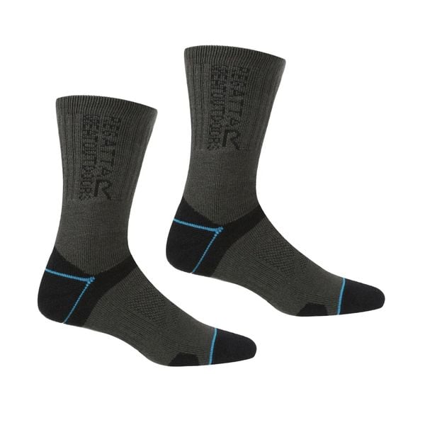 Skarpetki damskie Regatta Protection II (x2). Czarne skarpety Regatta, bez wzorów, z bawełny. Za 80.00 zł.