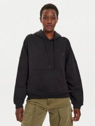 Alpha Industries Bluza 146041 Czarny Relaxed Fit. Czarne bluzy Alpha Industries, s, bez wzorów, z syntetyku, bez kaptura. Za 249.99 zł.