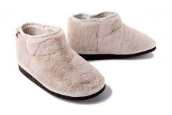 MANITU 340077-08 beige, kapcie damskie. Brązowe obuwie domowe Manitu, bez wzorów, bez zapięcia. Za 219.90 zł.