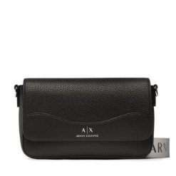 Torebka Armani Exchange. Czarne listonoszki Armani Exchange, bez wzorów, bez dodatków. Za 479.99 zł.