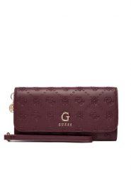 Guess Duży Portfel Damski PW7546 P5461 Bordowy. Czerwone portfele Guess, z aplikacjami, ze skóry. Za 259.99 zł.