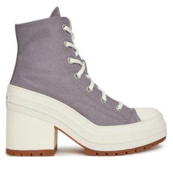 Trampki Converse. Fioletowe trampki Converse, bez wzorów, bez zapięcia. Za 359.99 zł.