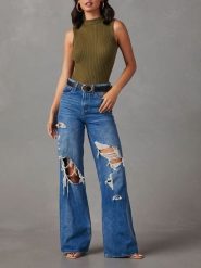 Milan Kiss Top w kolorze khaki rozmiar: S. Brązowe swetry Milan Kiss, s, bez wzorów, bez kołnierzyka, bez ramiączek. Za 140.20 zł.