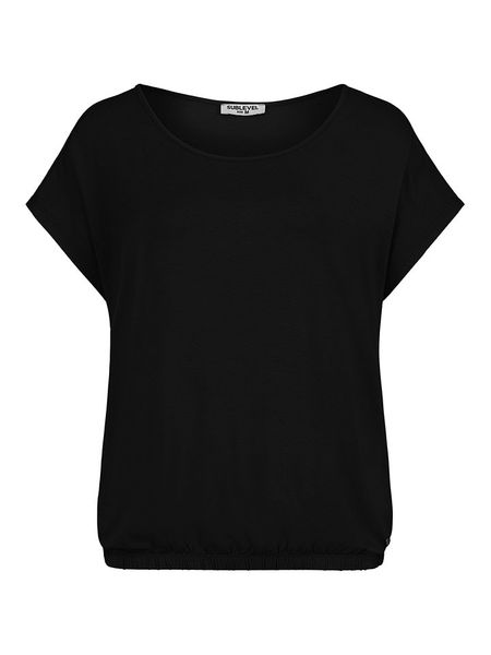 Sublevel Koszulka w kolorze czarnym rozmiar: M. Czarne bluzki Sublevel, m, bez wzorów, bez kołnierzyka, bez ramiączek. Za 43.68 zł.