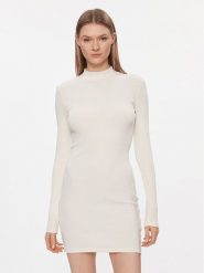 Brave Soul Sukienka codzienna LDRJ-69GERRIE Écru Slim Fit. Sukienki Brave Soul, na co dzień, l, bez wzorów, z bawełny, bez kołnierzyka, bez ramiączek, proste. Za 29.99 zł.