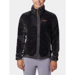 Bluza Polarowa Damska Columbia Fire Side II Sherpa FZ. Szare bluzy Columbia, xs, bez wzorów, z polaru, bez kaptura. Za 224.99 zł.