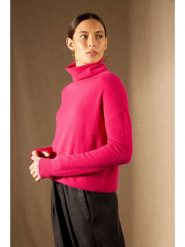 Perfect Cashmere Kaszmirowy sweter "Nethan" w kolorze różowym rozmiar: L. Różowe swetry Perfect Cashmere, l, bez wzorów, z kaszmiru, bez ramiączek. Za 484.95 zł.