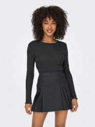 ONLY Koszulka w kolorze czarnym rozmiar: XL. Czarne bluzki Only, xl, bez wzorów, z bawełny, bez kołnierzyka, bez ramiączek. Za 41.79 zł.
