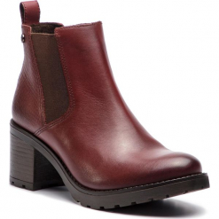 Botki SERGIO BARDI - Fonte FW127357718CC 668. Czerwone botki Sergio Bardi, bez wzorów, ze skóry, bez obcasa, na obcasie, bez zapięcia. W wyprzedaży za 169.00 zł.