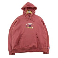Bluza z kapturem damska luźny krój. Czerwone bluzy Champion, m, bez wzorów, z dresówki, z kapturem. Za 124.96 zł.