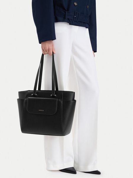 Lasocki Torebka CEO-LSK-X-004-10 Czarny. Czarne shopper Lasocki, bez wzorów, ze skóry, bez dodatków. Za 239.99 zł.