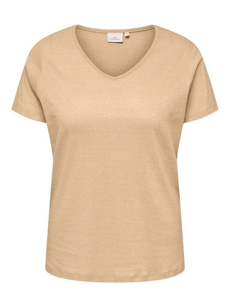 ONLY Koszulka w kolorze pomarańczowym rozmiar: S-42/44. Pomarańczowe bluzki Only, s, bez wzorów, bez kołnierzyka, bez ramiączek. Za 60.99 zł.