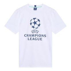 Koszulka UEFA Champions League. Białe bluzki CHAMPIONS LEAGUE, l, bez wzorów, z bawełny, sportowe, bez kołnierzyka, bez ramiączek. Za 139.99 zł.