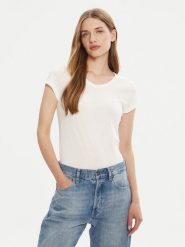 G-Star Raw T-Shirt Eyben D24533-4107 Biały Slim Fit. Białe t-shirty G-Star, xl, bez wzorów, z bawełny, bez kołnierzyka, bez ramiączek. Za 93.99 zł.