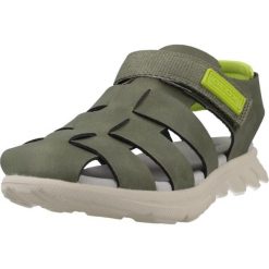 Sandały GEOX J SANDAL AIRADYUM BO Zielony. Zielone sandały Geox, bez wzorów, ze skóry, sportowe, bez obcasa, bez zapięcia. Za 209.99 zł.