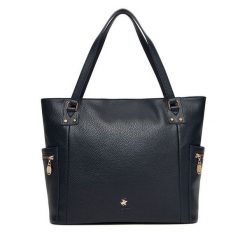 Torebka Beverly Hills Polo Club. Niebieskie torebki klasyczne Beverly Hills Polo Club, bez wzorów, bez dodatków. Za 249.99 zł.