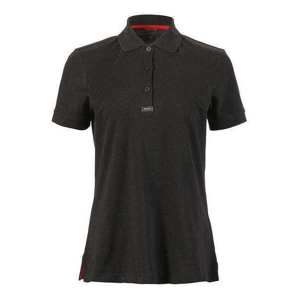 Damska koszulka polo Musto Essential Pique. Czarne bluzki Musto, bez wzorów, bez kołnierzyka, bez ramiączek. Za 265.50 zł.