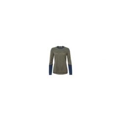 VAUDE damska koszulka z długim rękawem zielona oliwkowa. Niebieskie bluzki Vaude, bez wzorów, bez kołnierzyka, bez ramiączek. Za 560.95 zł.