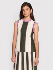 Victoria Victoria Beckham Bluzka 1322KTP003790A Kolorowy Regular Fit. Bluzki Victoria Victoria Beckham, s, bez wzorów, z wiskozy, bez kołnierzyka, bez ramiączek. Za 1,119.00 zł.