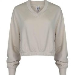 Bluza sportowa damska Reebok HS4737. Białe bluzy sportowe Reebok, xl, bez wzorów, z bawełny, bez kaptura. Za 172.00 zł.