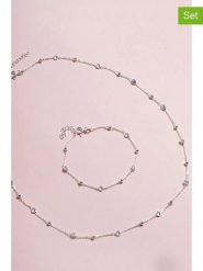 Heliophilia 2-częściowy zestaw biżuterii rozmiar: onesize. Szare bransoletki Heliophilia, z cyrkonią, srebrne. Za 130.99 zł.