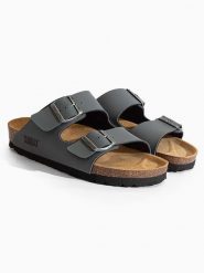 Sunbay Klapki "Balmain" w kolorze szarym rozmiar: 38. Szare klapki Sunbay, bez wzorów, z otwartym noskiem, bez obcasa. Za 162.87 zł.