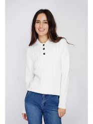 C& Jo Sweter w kolorze białym rozmiar: 34. Białe swetry C& Jo, bez wzorów, bez ramiączek. Za 152.99 zł.