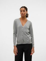 Vero Moda Kardigan w kolorze szarym rozmiar: L. Szare kardigany Vero Moda, l, bez wzorów, z wiskozy. Za 88.45 zł.