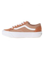 Vans Skórzane sneakersy "Old Skool" w kolorze jasnobrązowym rozmiar: 38. Brązowe trampki Vans, bez wzorów, bez zapięcia. Za 209.95 zł.