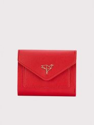 Lucky Bees Portfel "Columbia" w kolorze czerwonym - 12 x 10 x 3 cm rozmiar: onesize. Czerwone portfele Lucky Bees, bez wzorów, z materiału. Za 43.99 zł.