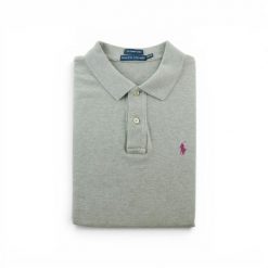 Lauren Ralph Lauren damskie polo golf krótkie rękawy szare. Szare koszulki polo RALPH LAUREN, xl, bez wzorów, z materiału, bez kołnierzyka, bez ramiączek. Za 127.76 zł.