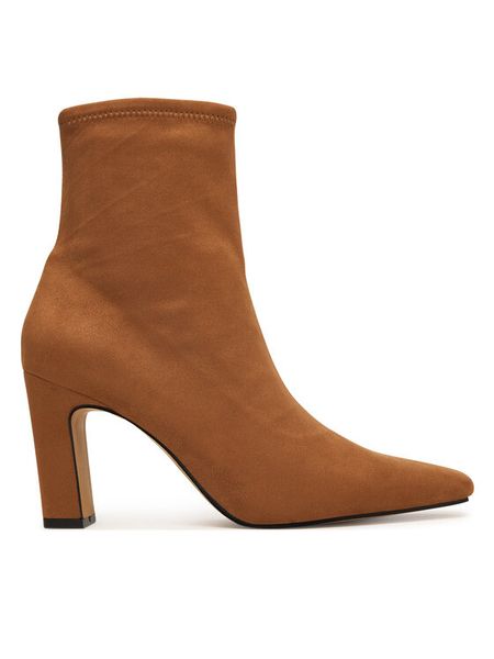 Aldo Botki Cybele 14115103 Brązowy. Brązowe botki Aldo, bez wzorów, z materiału, bez obcasa, na słupku, bez zapięcia. Za 469.99 zł.