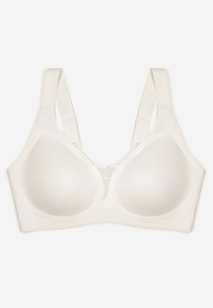 Biały Biustonosz z Prążkowanego Materiału Ezimere. Białe biustonosze Born2be, bez wzorów, prążkowane. Za 59.99 zł.