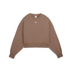 Puma Bluza Wardrobe Ess Over-Oversized Tr 62974893. Brązowe bluzy Puma, xs, bez wzorów, bez kaptura. Za 146.99 zł.