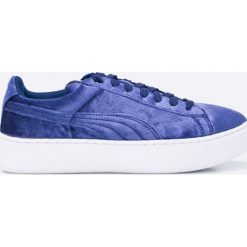 Puma - Buty Vicky Platform VR. Niebieskie obuwie sportowe Puma, z gumy, bez zapięcia. W wyprzedaży za 159.90 zł.