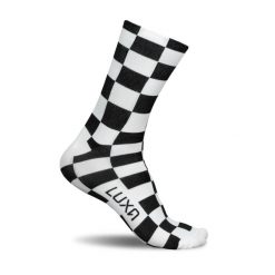 Skarpetki Rowerowe Unisex Luxa Squares. Białe skarpety LUXA, bez wzorów, z elastanu. Za 69.00 zł.