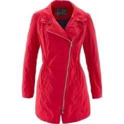 Parka przejściowa, lekko watowana bonprix czerwony. Czerwone parki bonprix, bez kaptura. Za 139.99 zł.