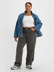 Levi´s Dżinsy "Plus 501®" - Comfort fit - w kolorze antracytowym rozmiar: W36/L32. Czarne jeansy l, z aplikacjami, z podwyższonym stanem. Za 113.90 zł.