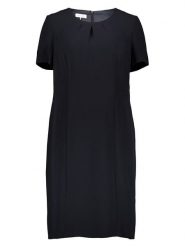 TAIFUN Sukienka w kolorze granatowym rozmiar: 36. Niebieskie sukienki Taifun, bez wzorów, bez kołnierzyka, bez ramiączek, midi. Za 192.33 zł.