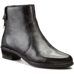Botki RIEKER - Y0773-00 Schwarz. Czarne botki Rieker, bez wzorów, z futra, bez obcasa, na obcasie, bez zapięcia. W wyprzedaży za 219.00 zł.