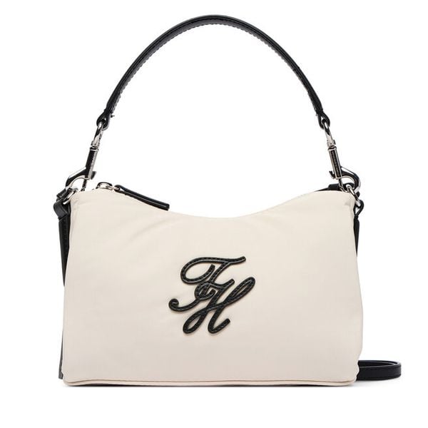 Torebka Tommy Hilfiger. Białe listonoszki TOMMY HILFIGER, bez wzorów, z nylonu, bez dodatków. Za 300.99 zł.