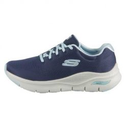 Buty do chodzenia damskie Skechers Arch Fit Big Appeal. Niebieskie obuwie sportowe Skechers, bez zapięcia, do biegania, Skechers Sport. Za 309.00 zł.