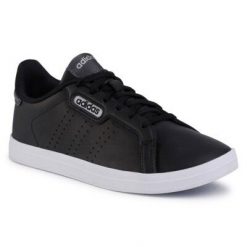 ADIDAS COURTPOINT CL X FW7384 Czarny. Czarne obuwie sportowe Adidas, ze skóry ekologicznej, bez zapięcia. Za 229.99 zł.